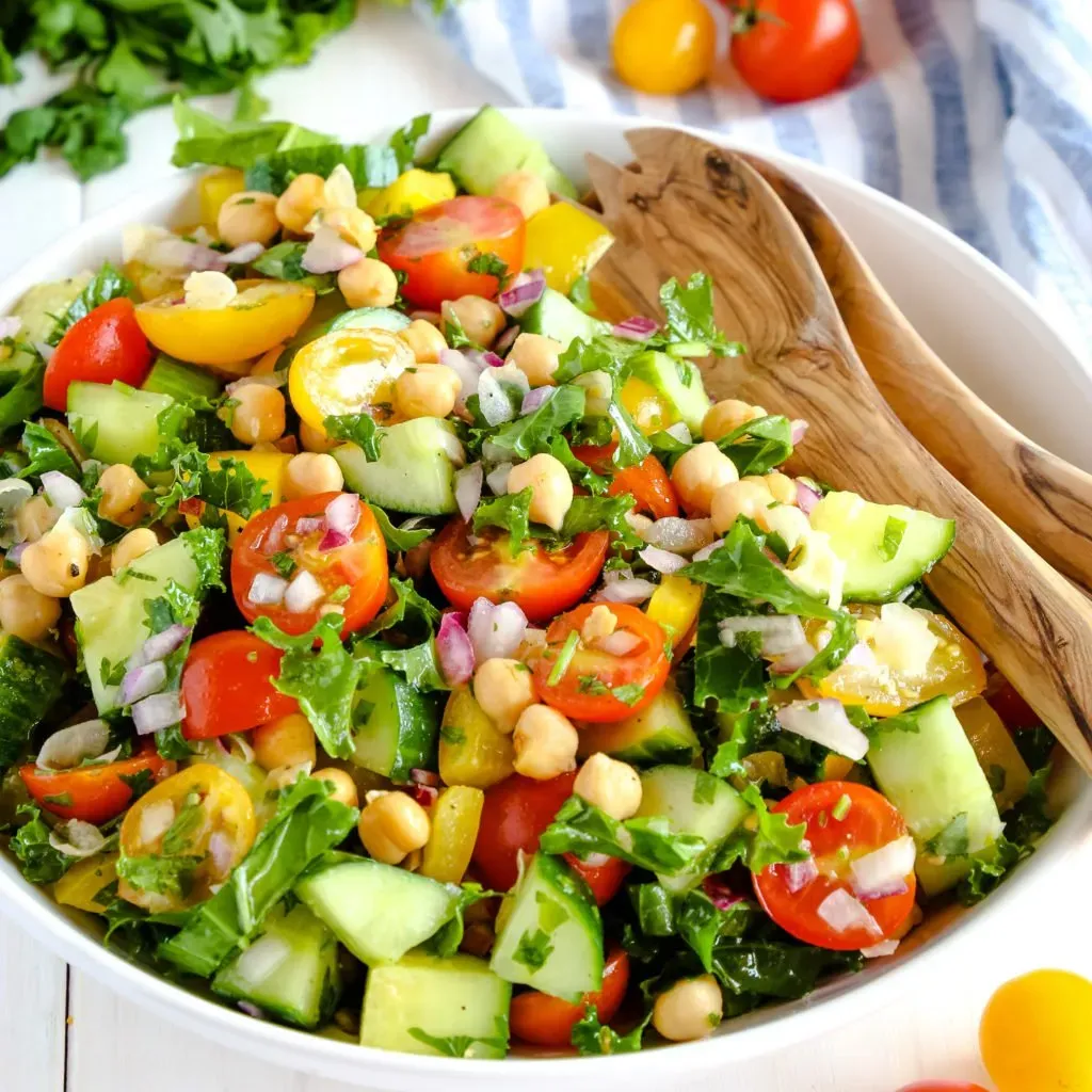 Ingredients for the Best Mediterranean Chickpea Salad Recipe