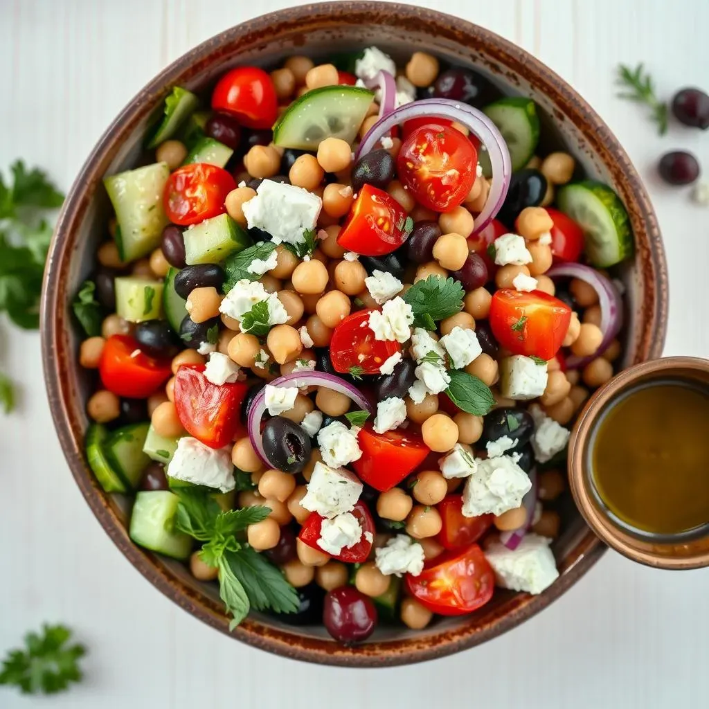 Ingredients for the Perfect 3 Bean Mediterranean Salad