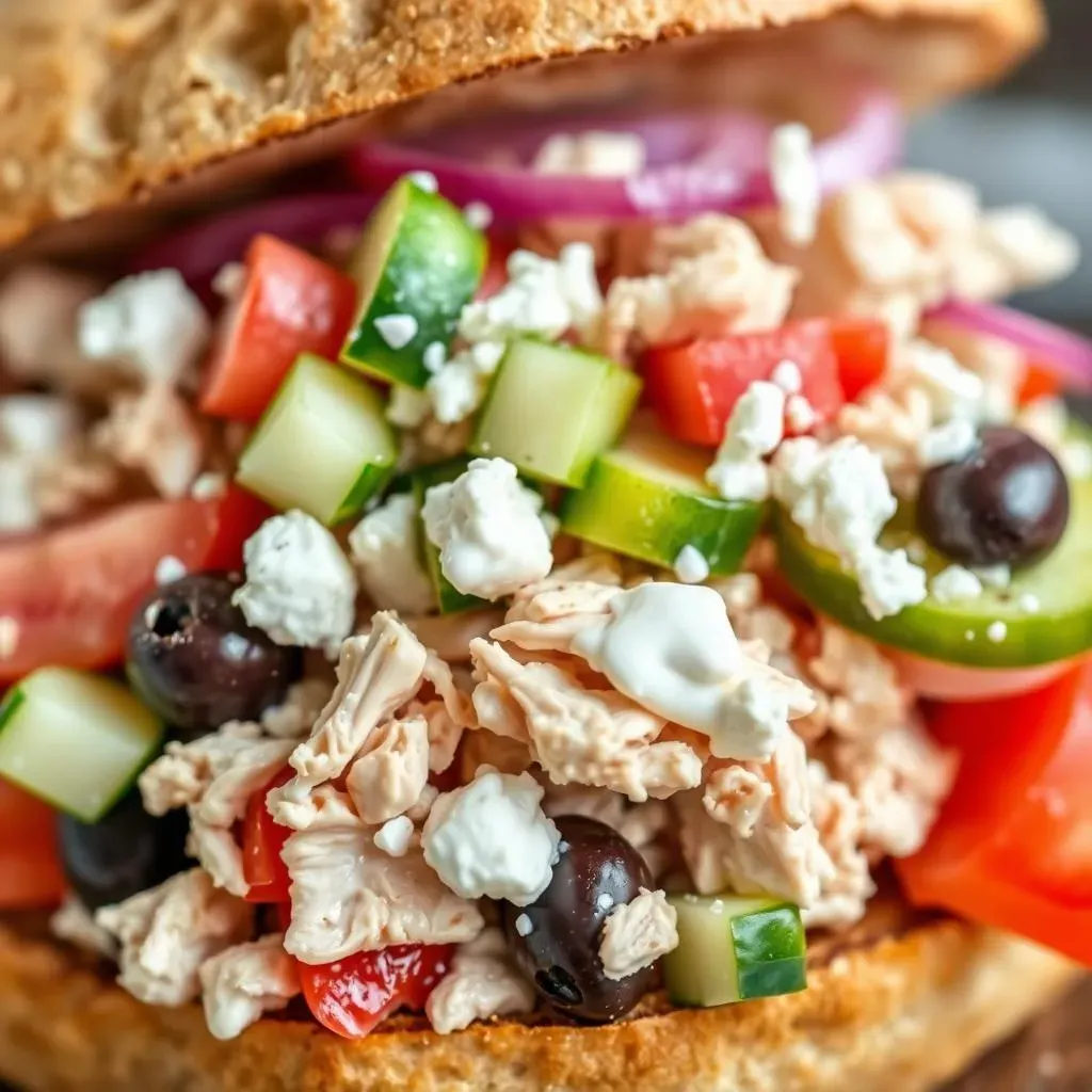 Ingredients for the Perfect Greek Chicken Salad Sandwich