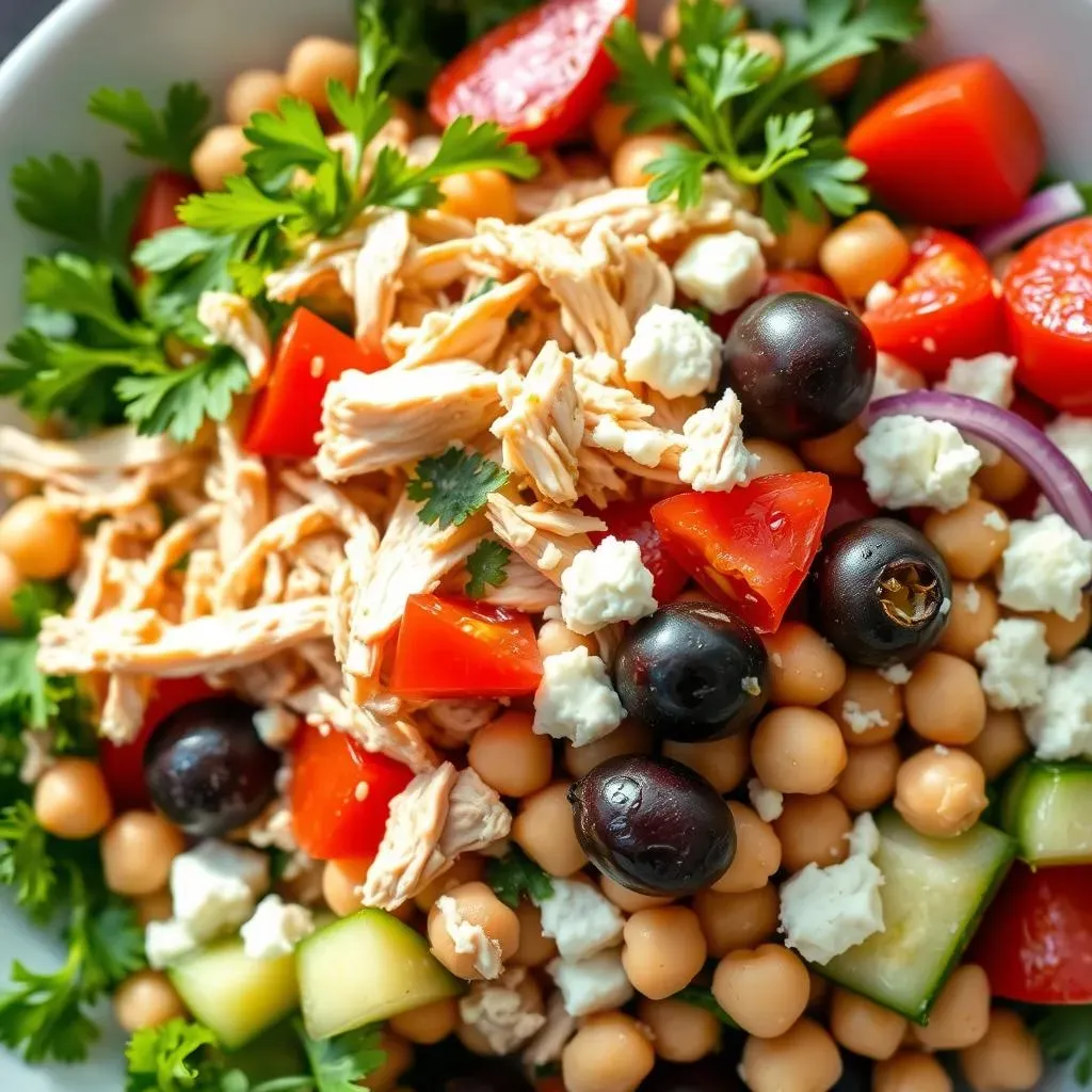 Ingredients for the Perfect Mediterranean Chicken Chickpea Salad