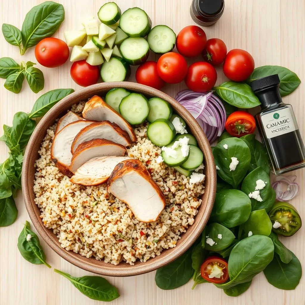 Ingredients for the Perfect Mediterranean Chicken Quinoa Salad