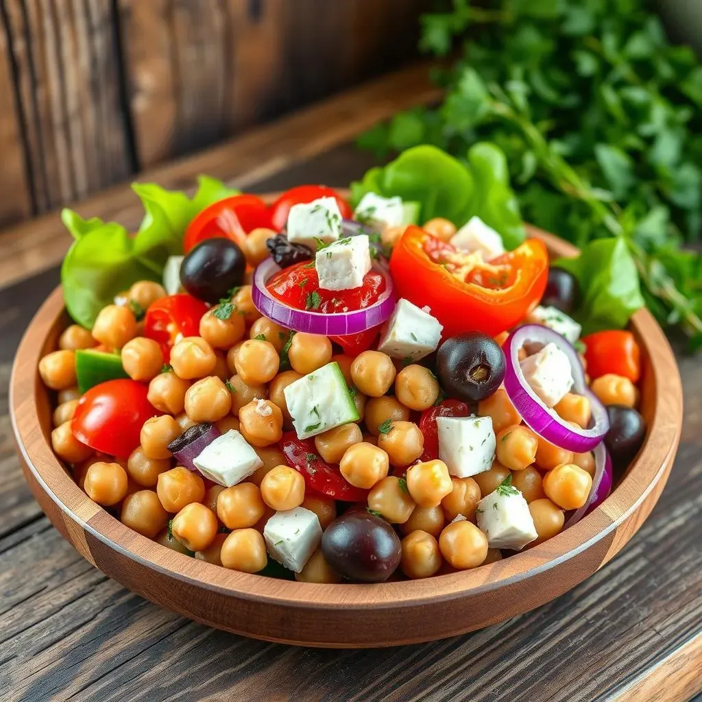 Ingredients for the Perfect Mediterranean Greek Chickpea Salad