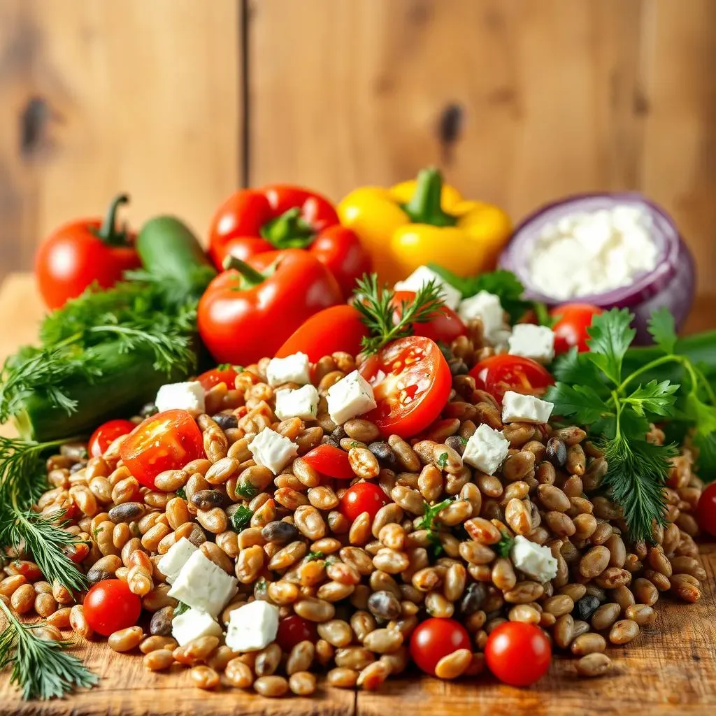 Ingredients for the Perfect Mediterranean Lentil Salad