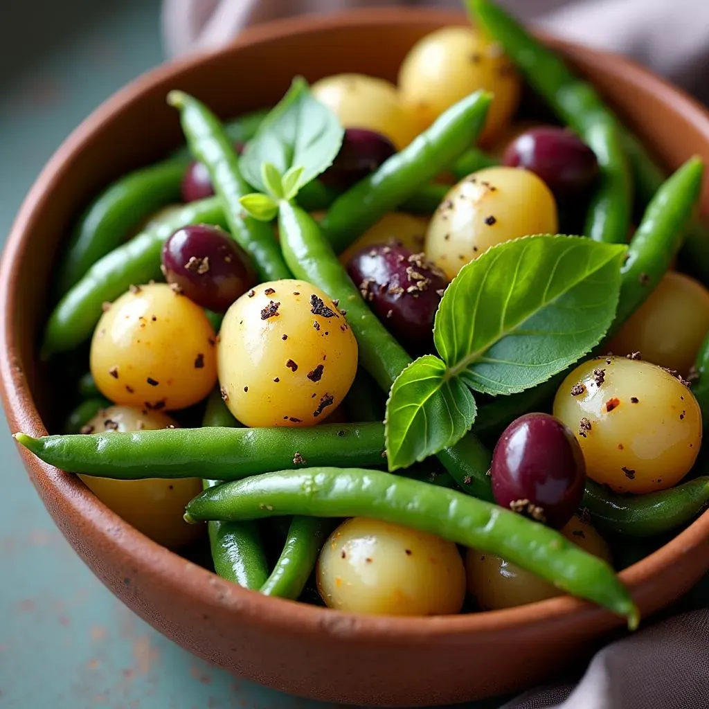 Ingredients for the Perfect Mediterranean Potato and Green Bean Salad