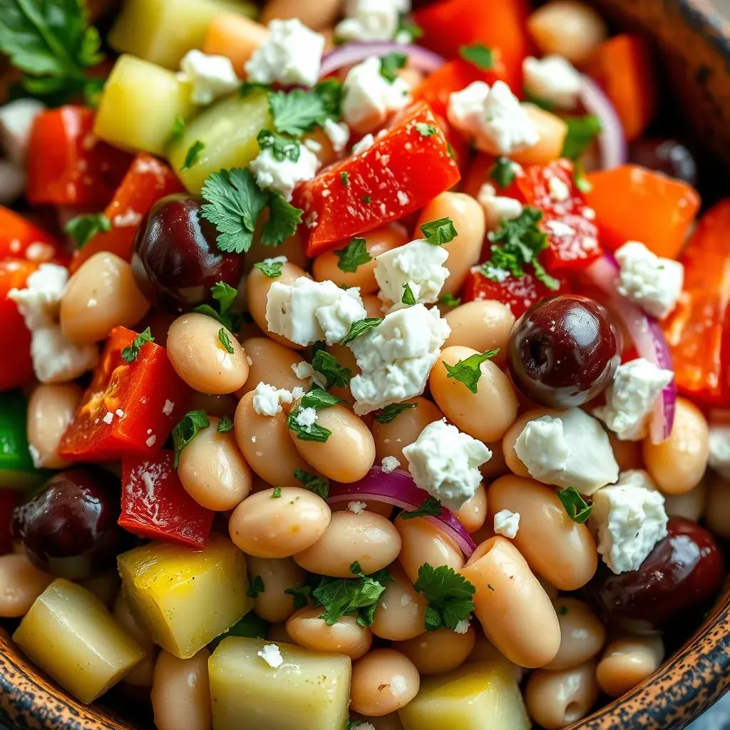 Ingredients for the Perfect White Bean Salad Mediterranean Style
