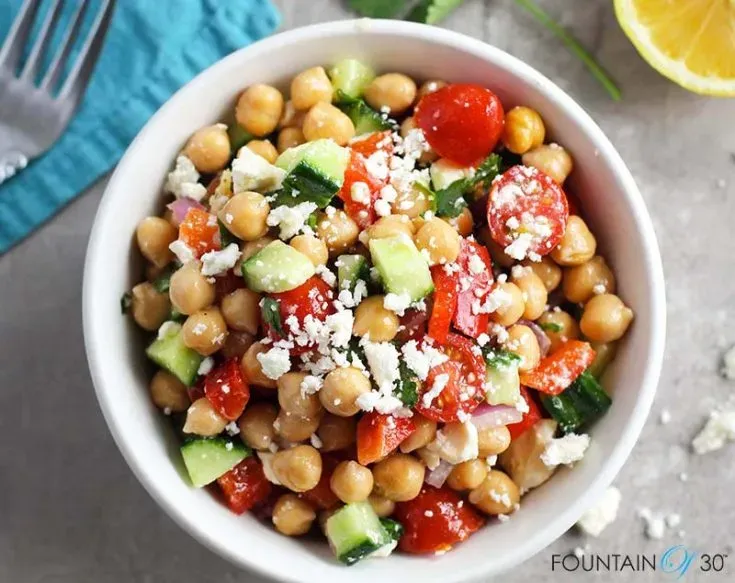 Ingredients for Your Mediterranean Chickpea Salad
