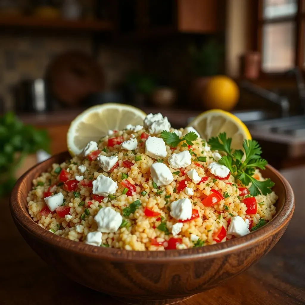 Amazing Israeli Couscous Salad with Feta: Recipe