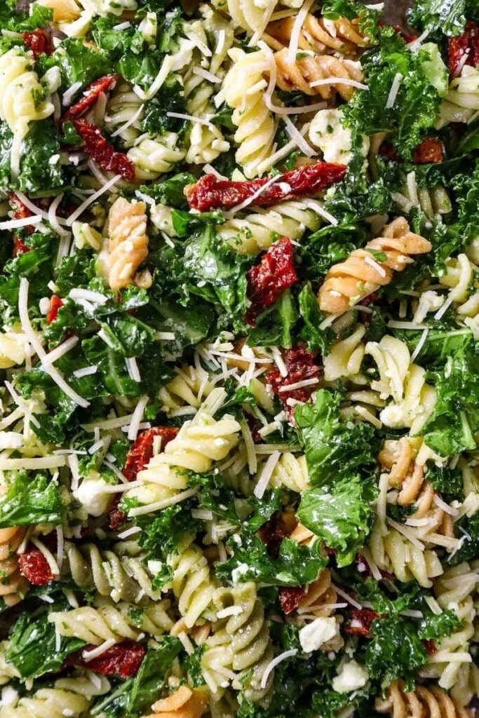 Perfect kale mediterranean pasta salad: A fresh summer bite