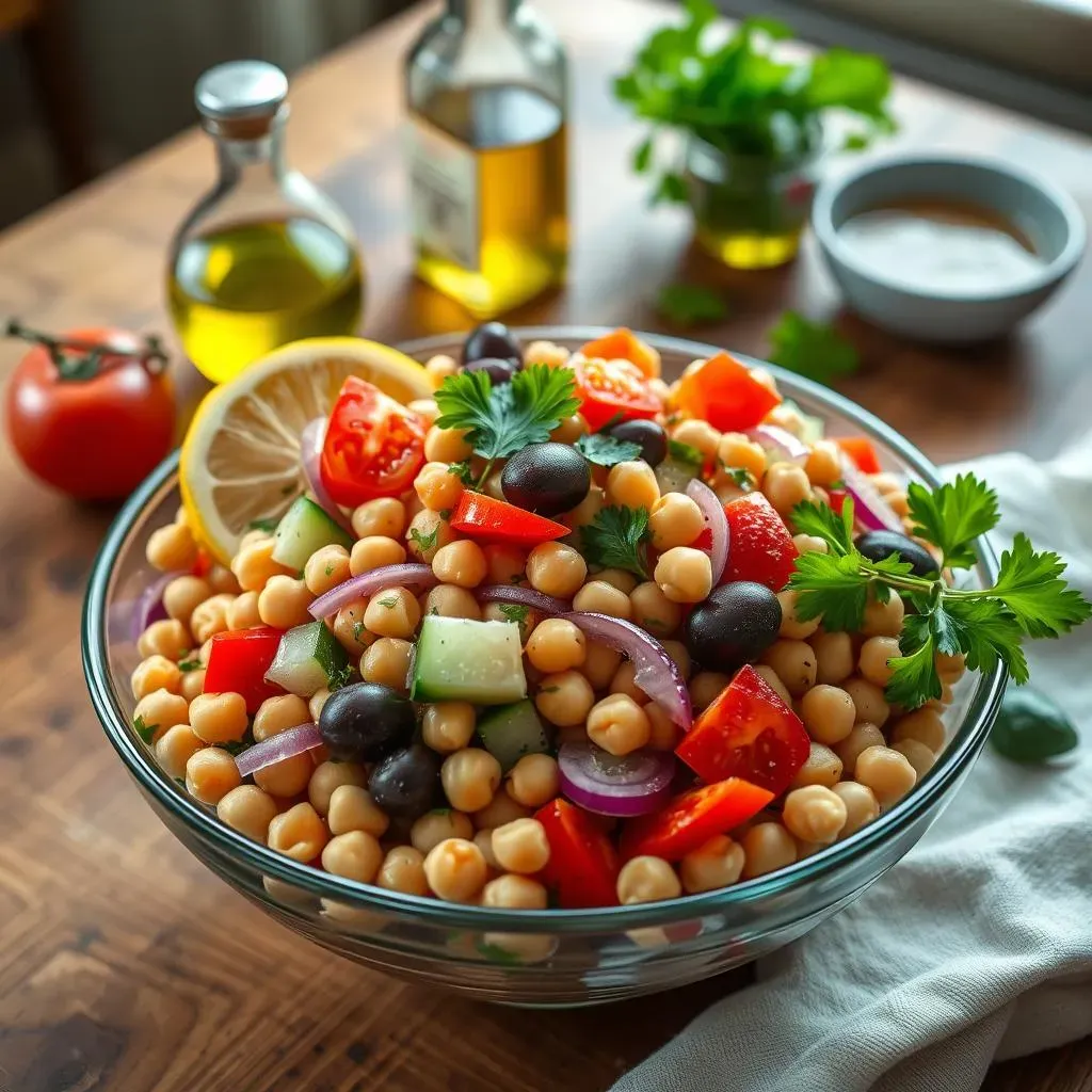 Making a Delicious GlutenFree Mediterranean Chickpea Salad