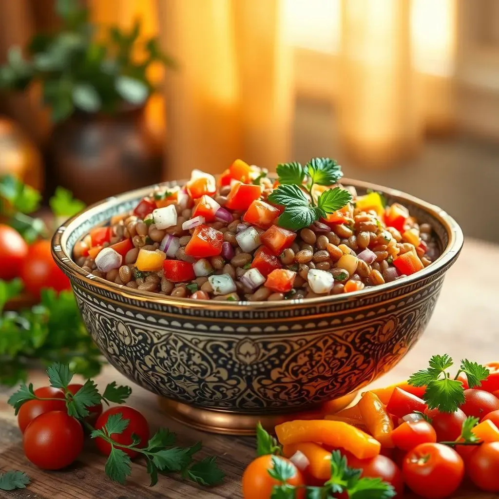 Making the Best Mediterranean Lentil Salad with Mint