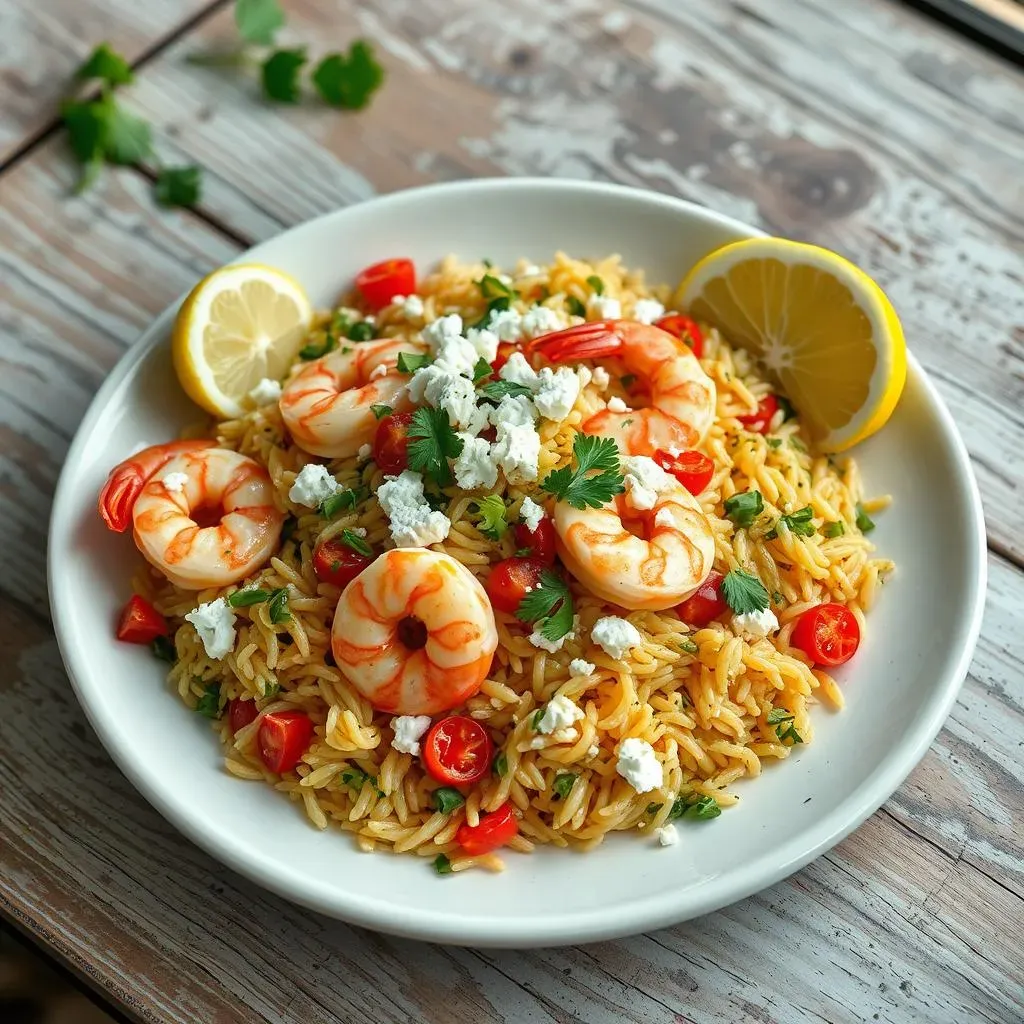 Making the Best Mediterranean Orzo Salad with Shrimp