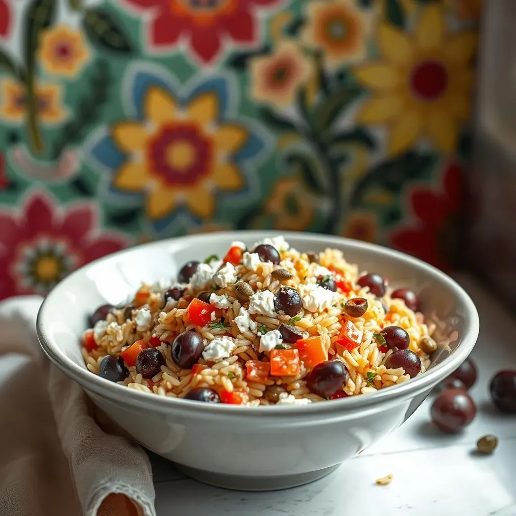 Making the Mediterranean Orzo Salad with Olives