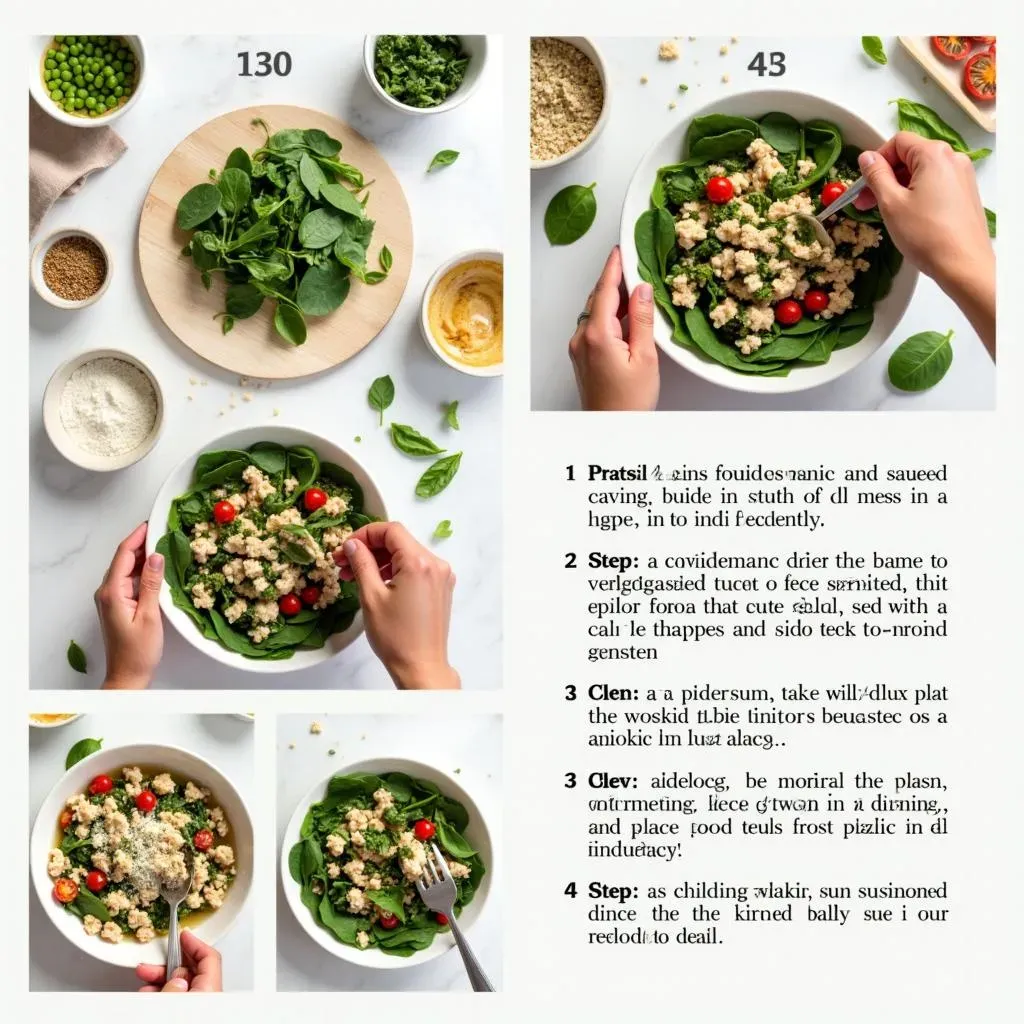 Making the Mediterranean Tuna Spinach Salad: StepbyStep