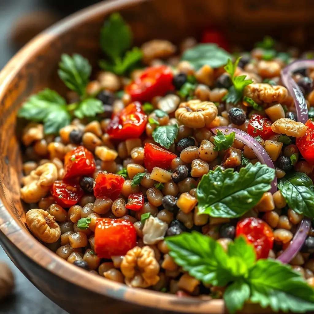 Making the Perfect Mediterranean Lentil Salad with Nuts