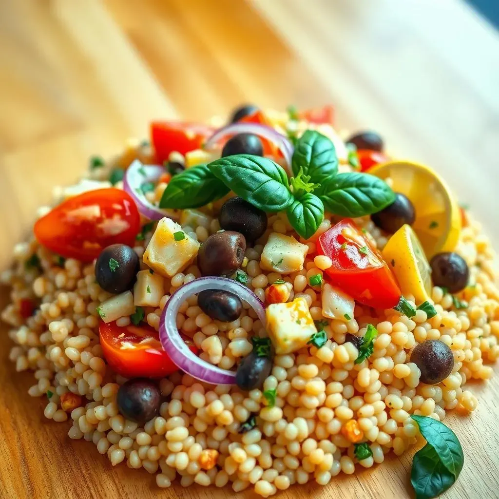 Making the Perfect Mediterranean Pearl Couscous Salad: Ingredients and Method