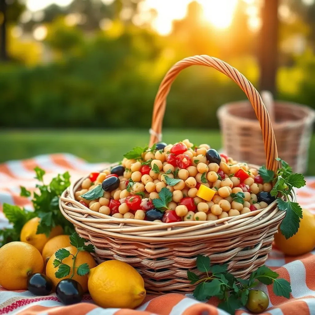 Making Your Mediterranean Chickpea Salad for Picnics: StepbyStep