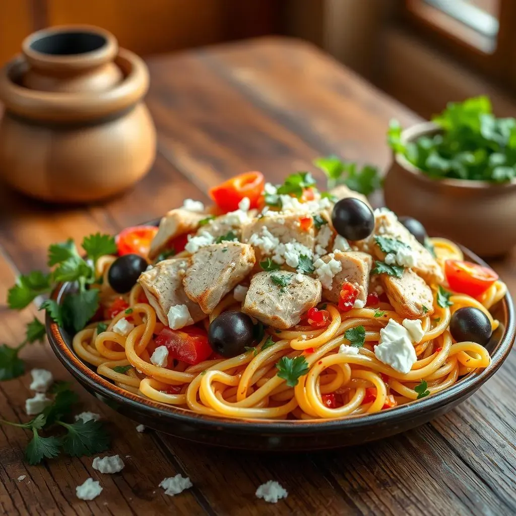 Making Your Mediterranean Pasta Salad with Chicken