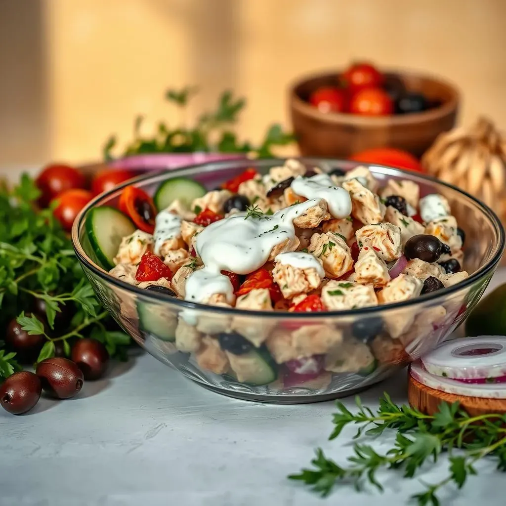 Making Your Own Mediterranean Chicken Salad with Greek Yogurt