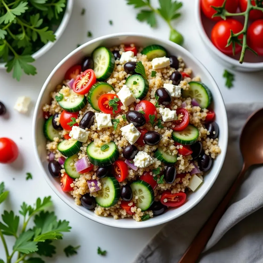 Ultimate Mediterranean 3 Bean Quinoa Salad Recipe
