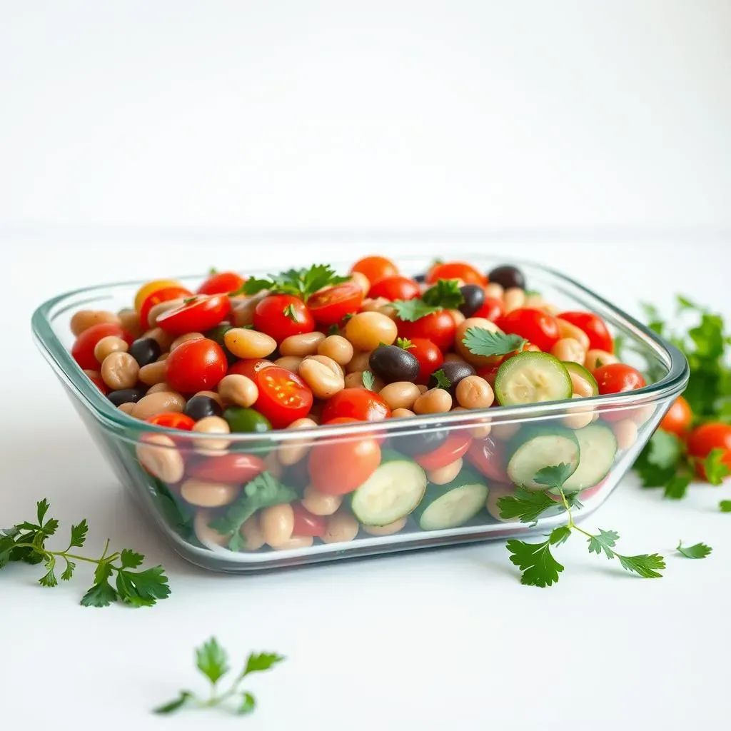 Ultimate Mediterranean Bean Salad Meal Prep