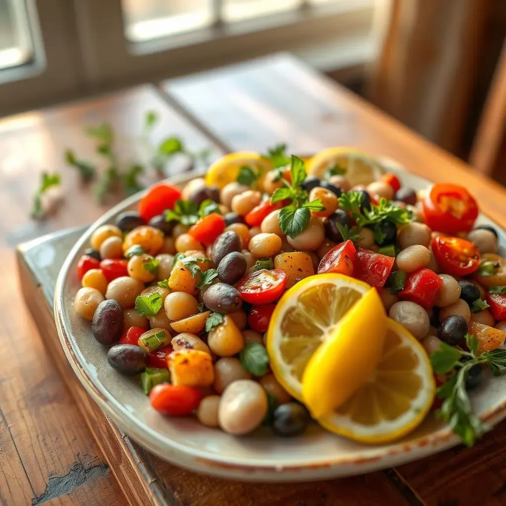 Ultimate Mediterranean Bean Salad with Grilled Veggies