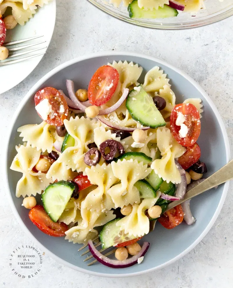 mediterranean bow tie pasta salad: Simple & Perfect