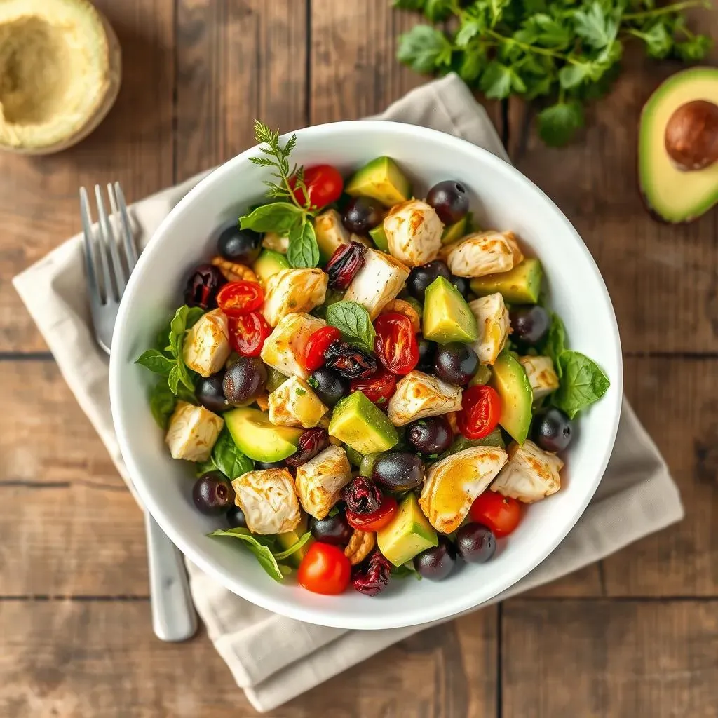 Ultimate Mediterranean Chicken Avocado Salad Recipe