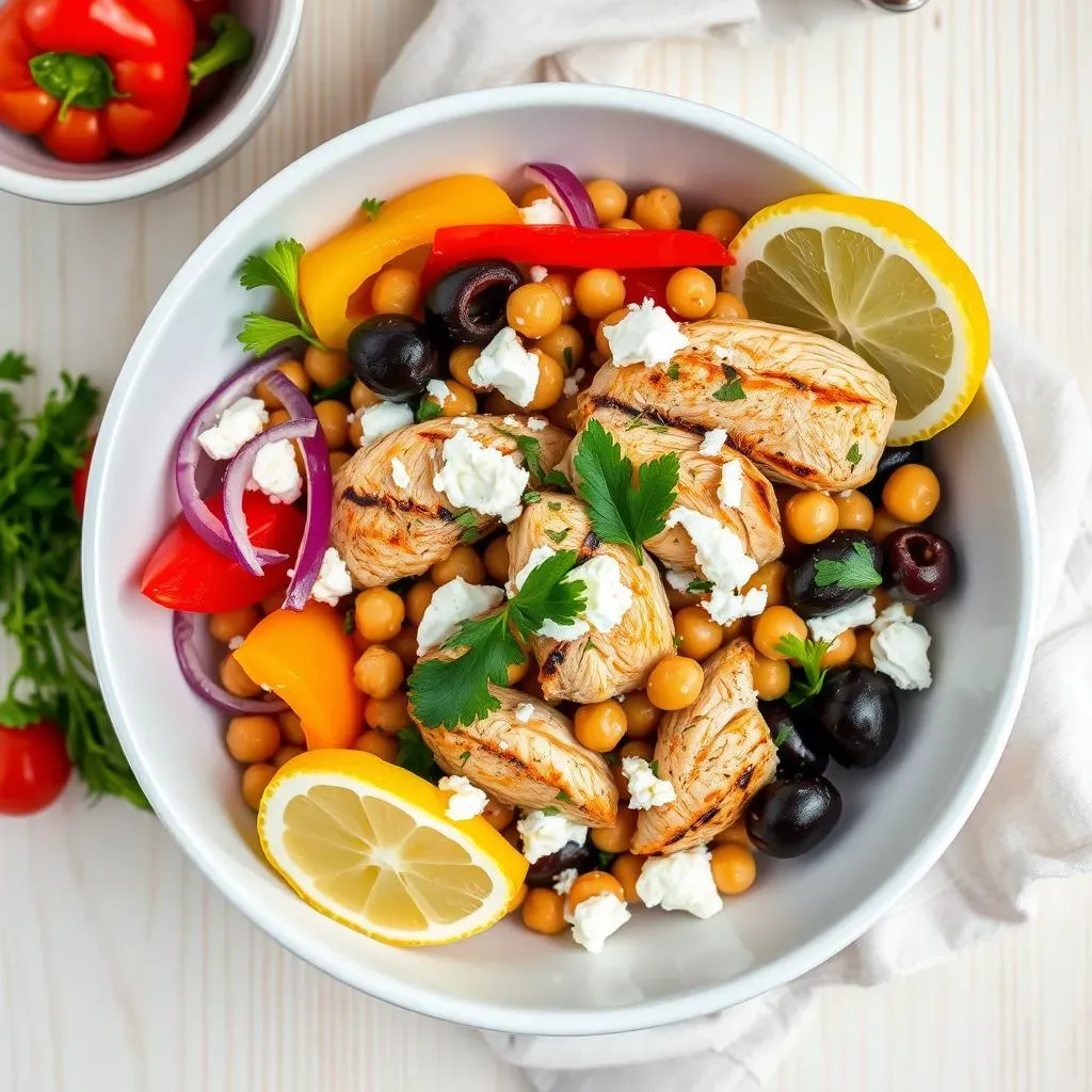 Ultimate Mediterranean Chicken Chickpea Salad Recipe