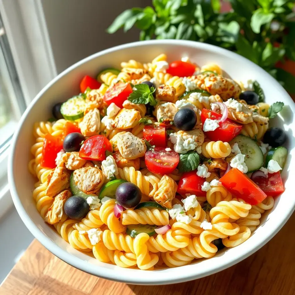 Mediterranean Chicken Pasta Salad Recipe