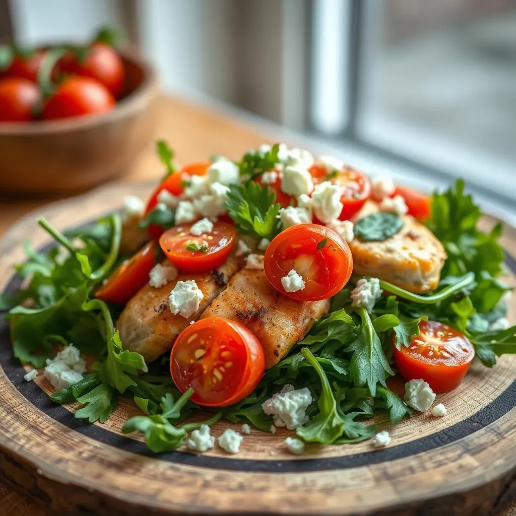 Ultimate Mediterranean Chicken Salad with Arugula