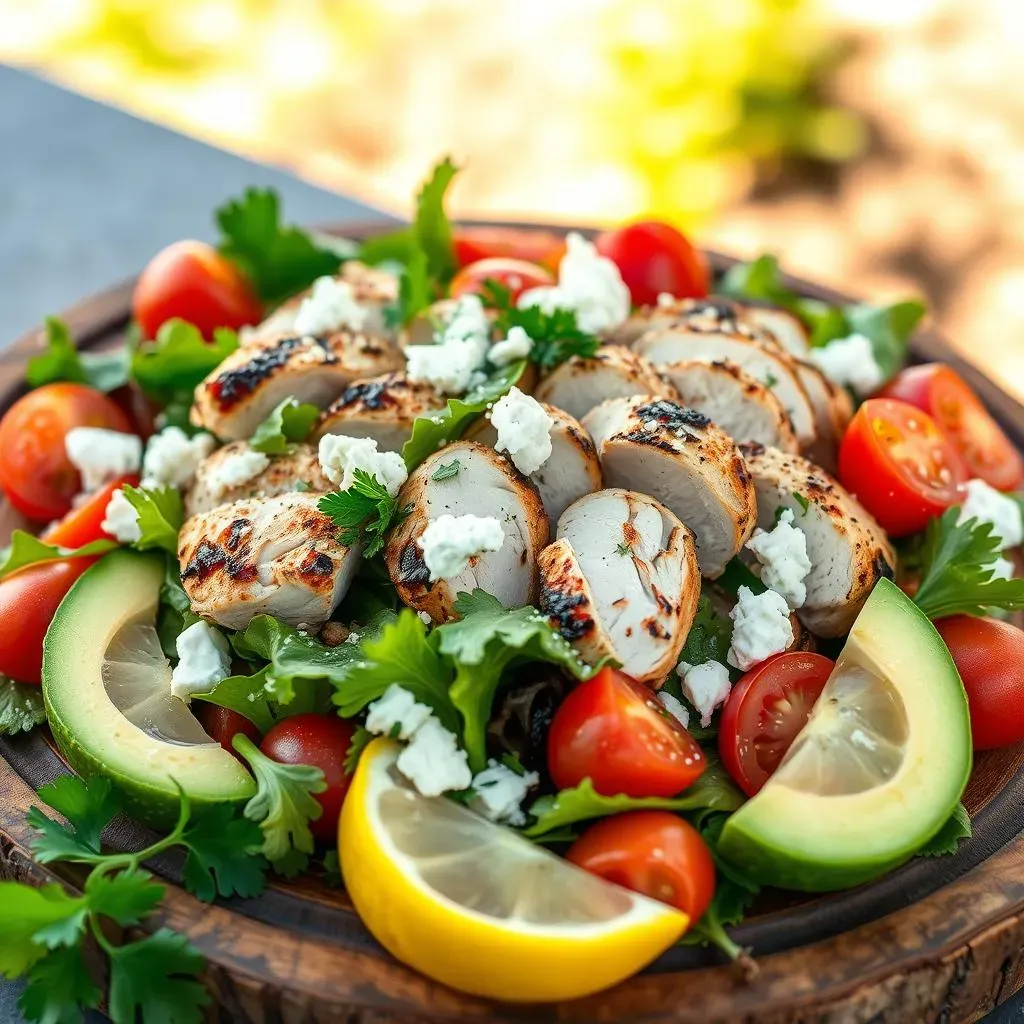 Ultimate Mediterranean Chicken Salad with Avocado