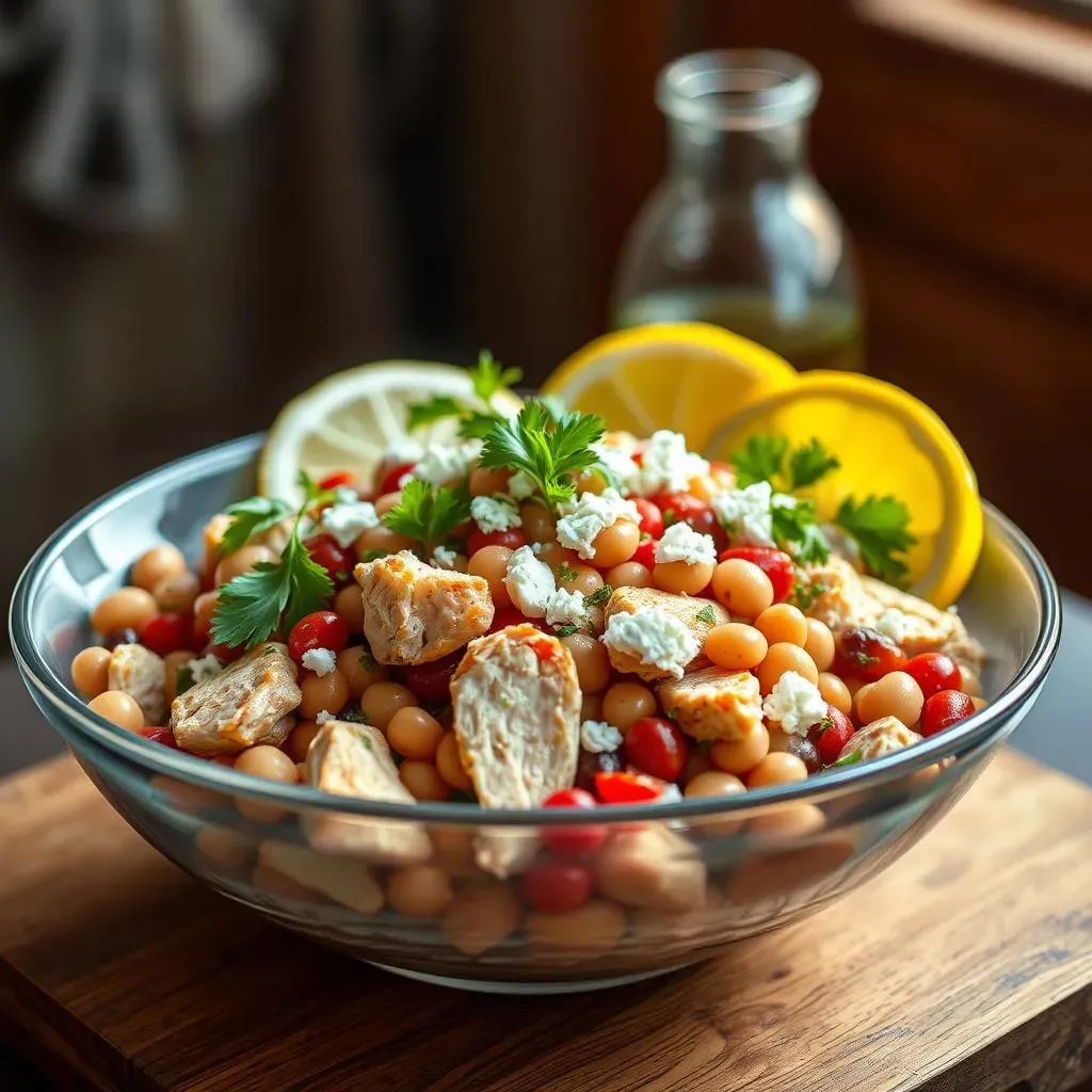 Ultimate Mediterranean Chicken Salad with Beans