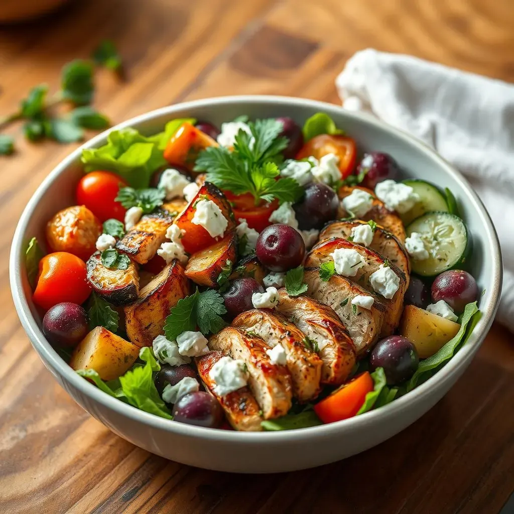 Mediterranean Chicken Salad with Eggplant: A Flavorful Journey