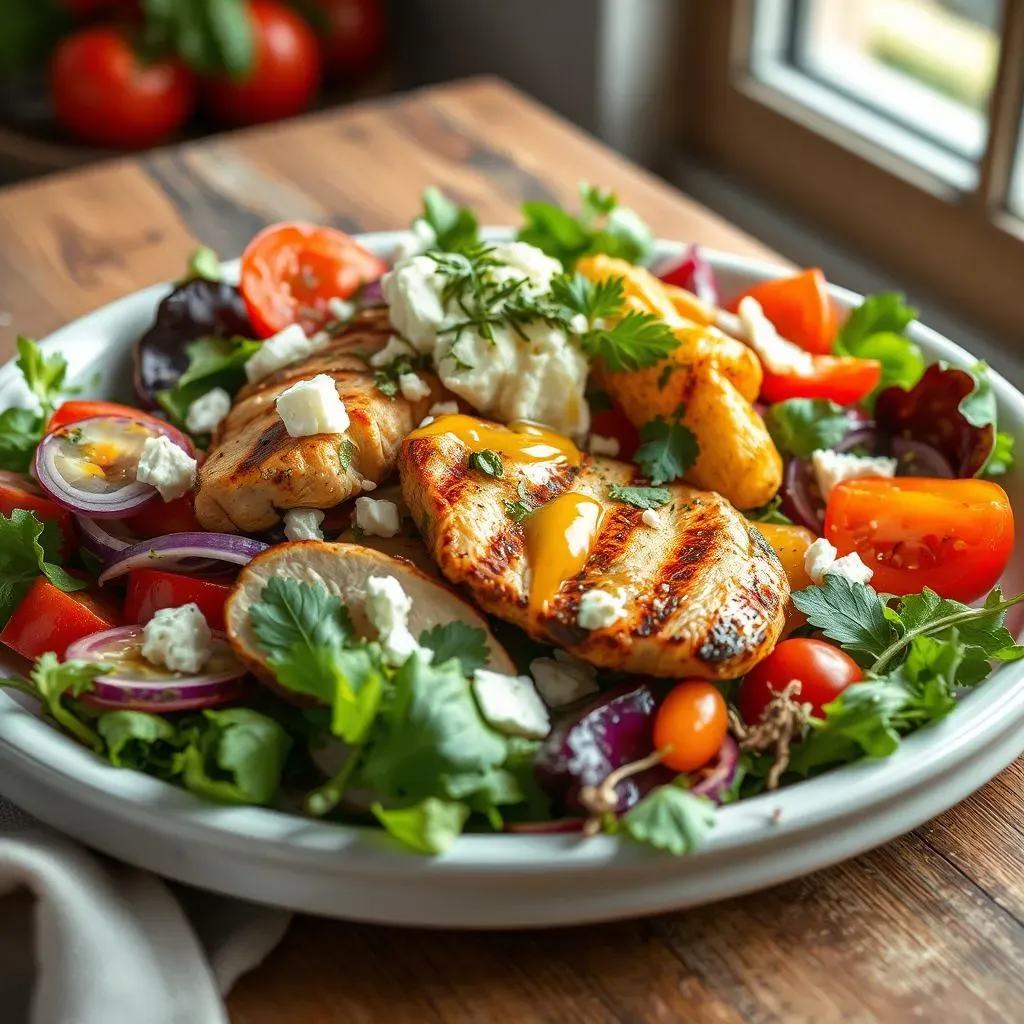 Mediterranean Chicken Salad with Grilled Vegetables: A Flavor Explosion