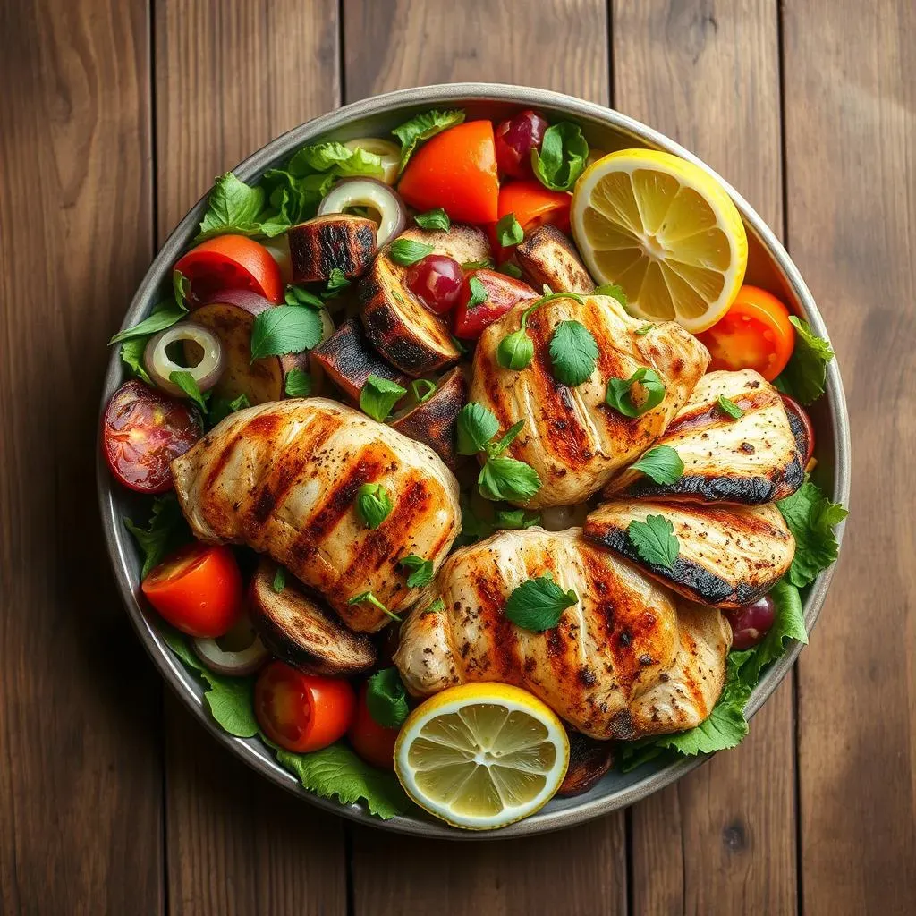 Ultimate Mediterranean Chicken Salad with Grilled Veggies