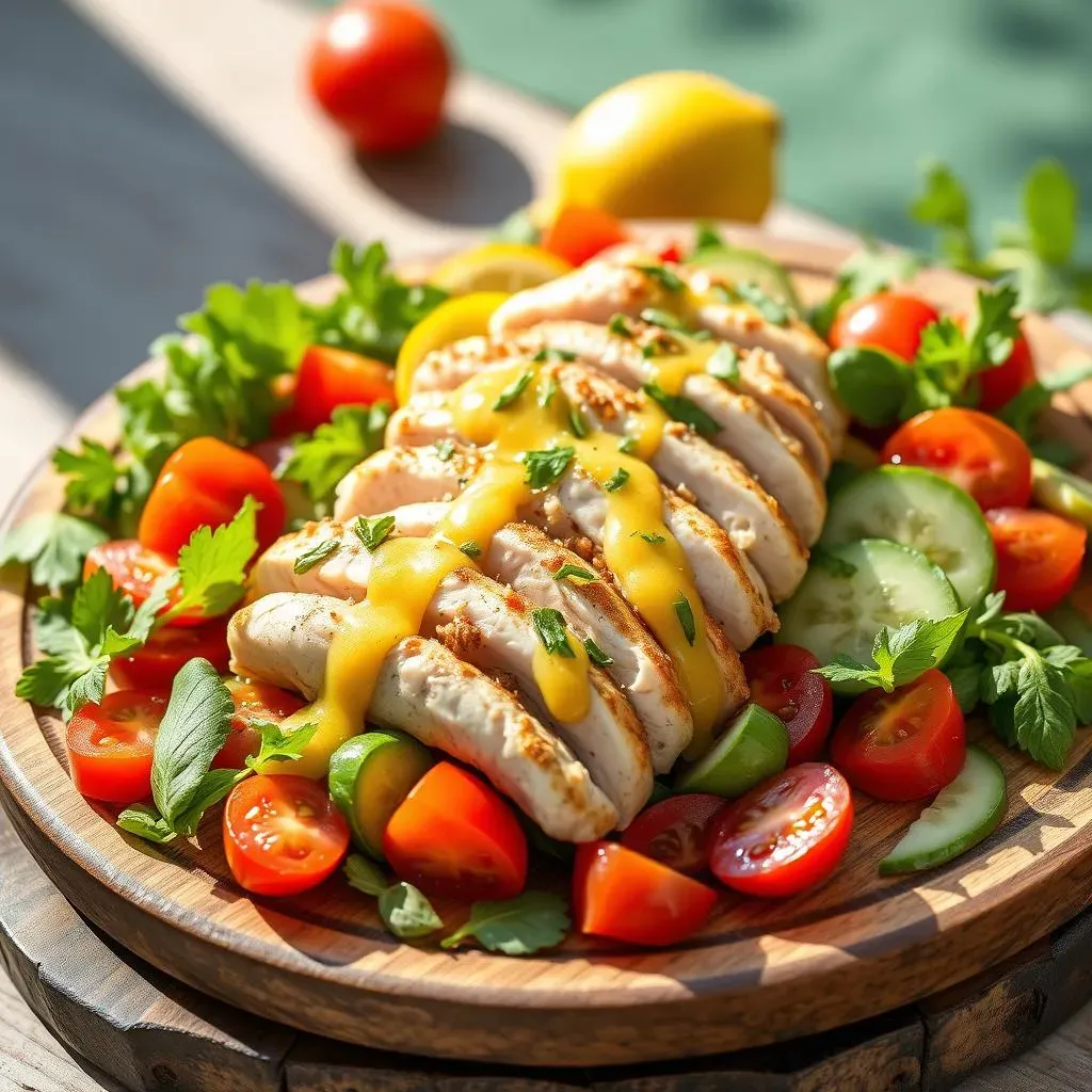 Ultimate Mediterranean Chicken Salad with Lemon Dressing