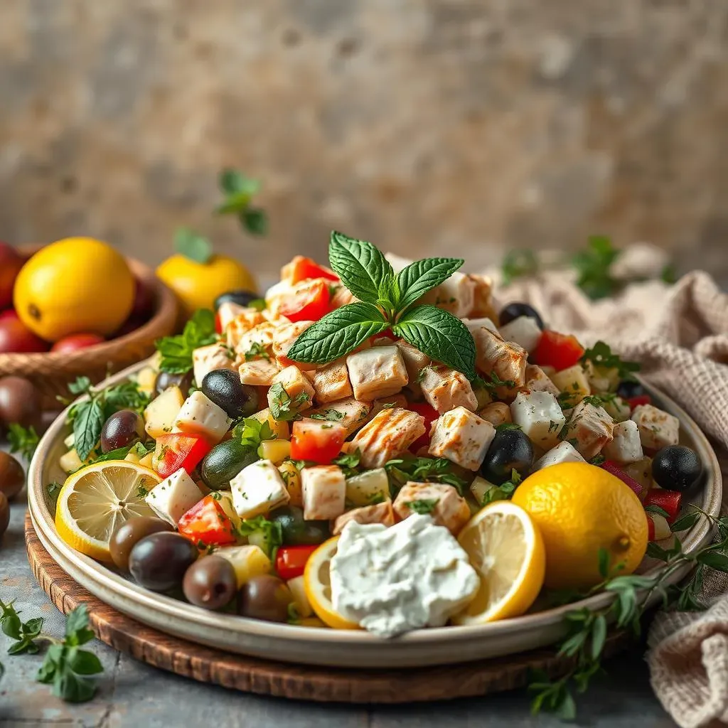 Ultimate Mediterranean Chicken Salad with Mint