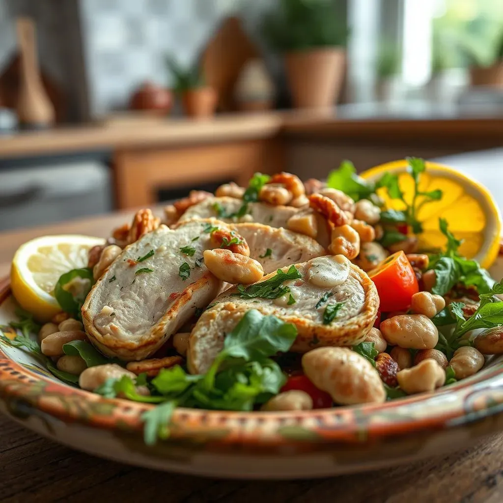 Amazing Mediterranean Chicken Salad with Nuts