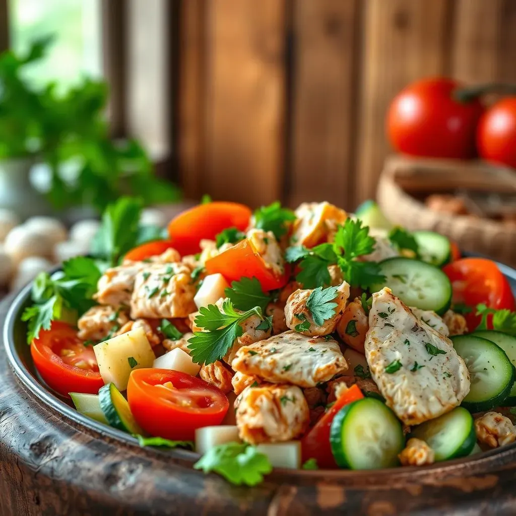 Mediterranean Chicken Salad with Parsley: A Flavorful Journey