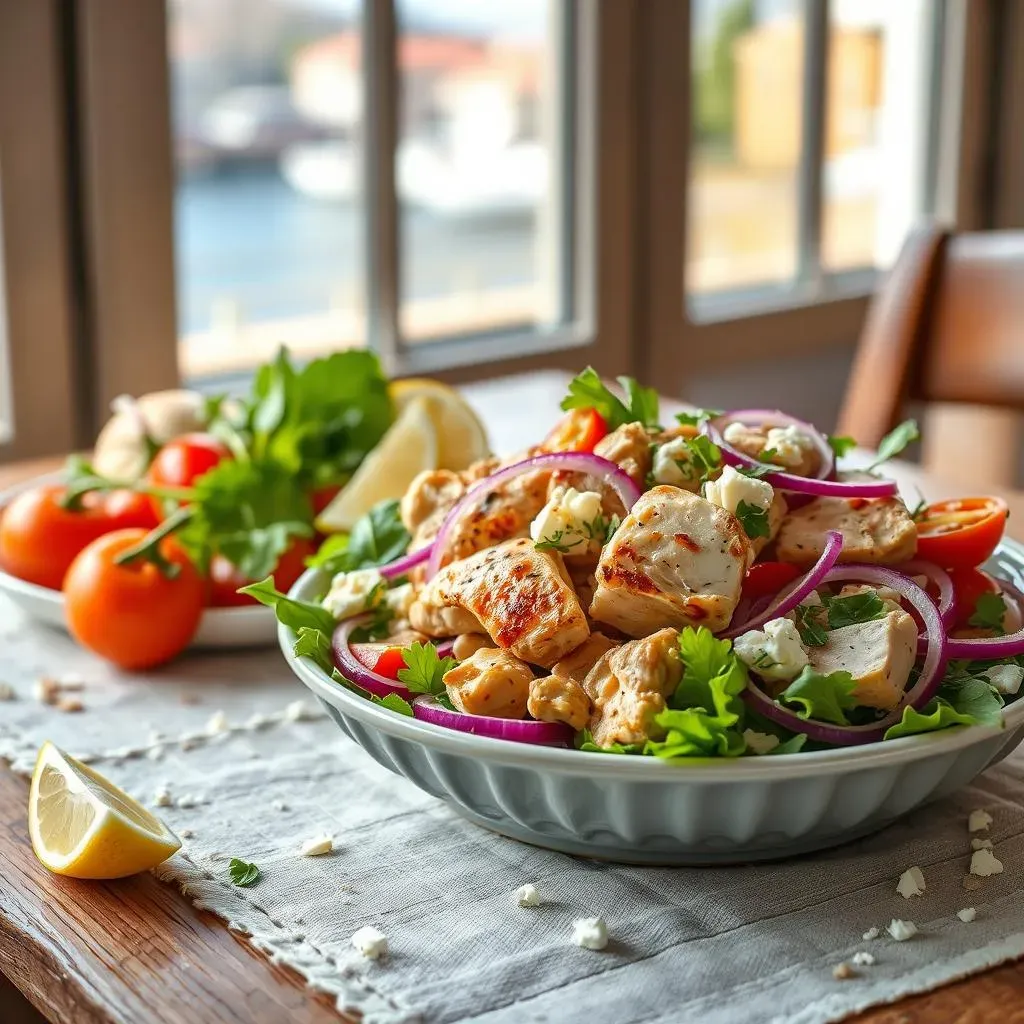 Ultimate Mediterranean Chicken Salad with Red Onion