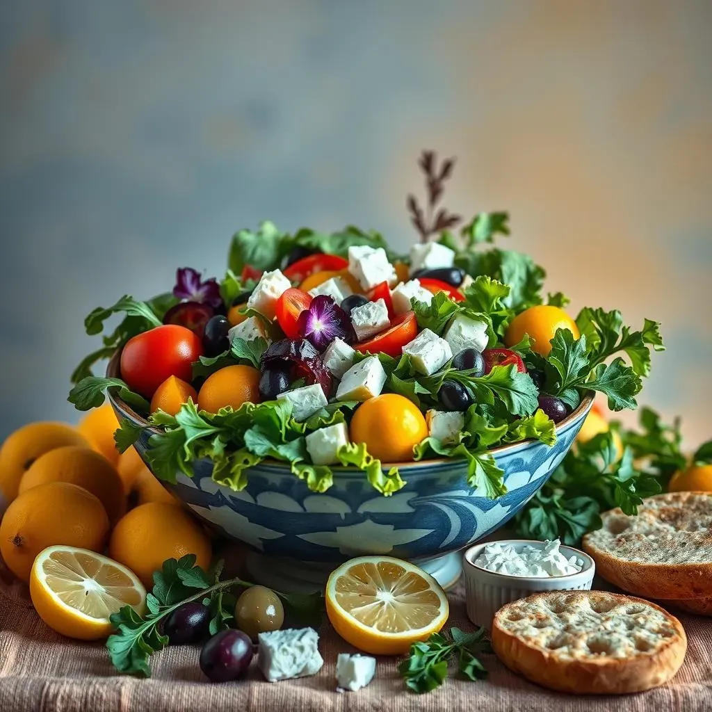 Mediterranean Chicken Salad with Roasted Vegetables: A Flavorful Feast