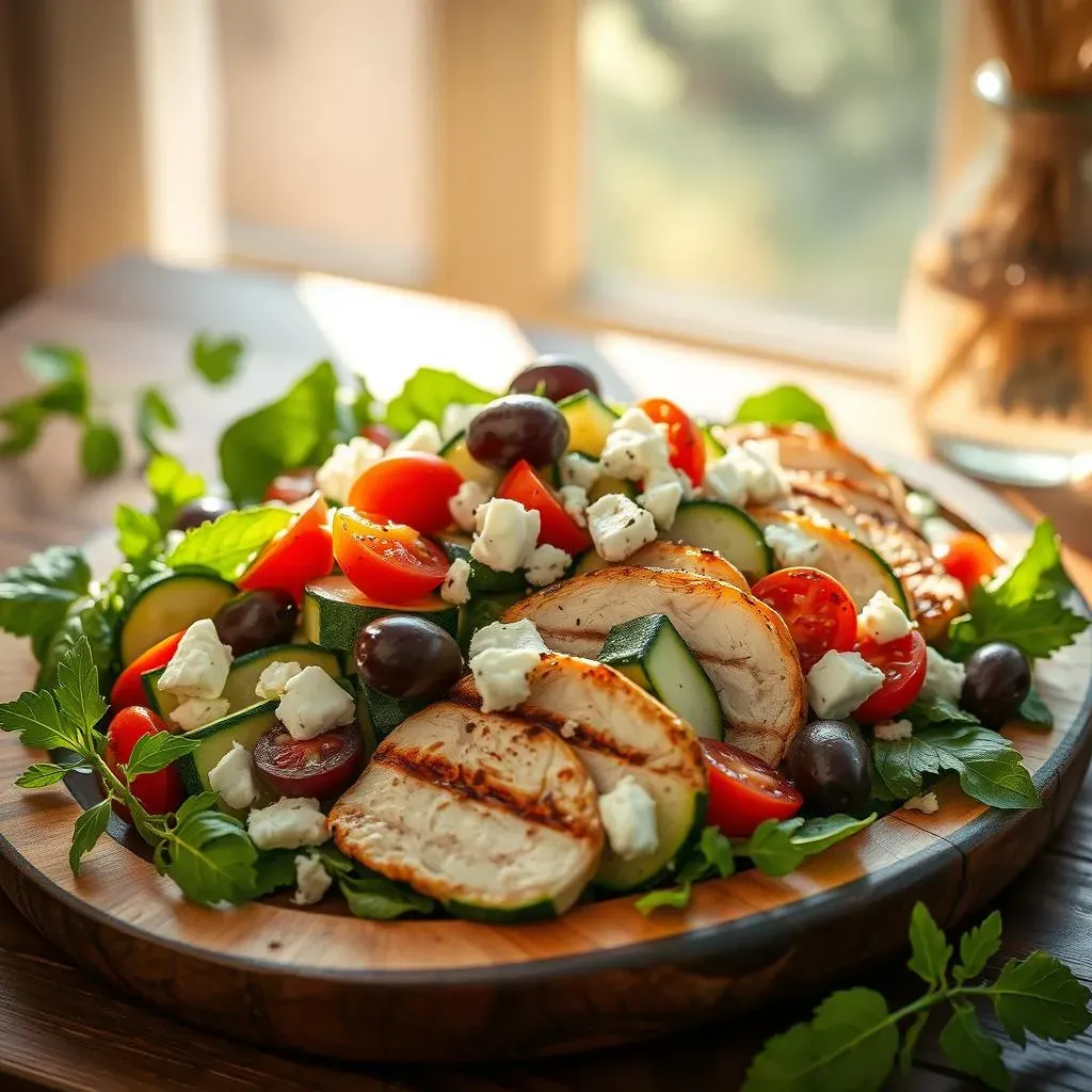 Ultimate Mediterranean Chicken Salad with Zucchini