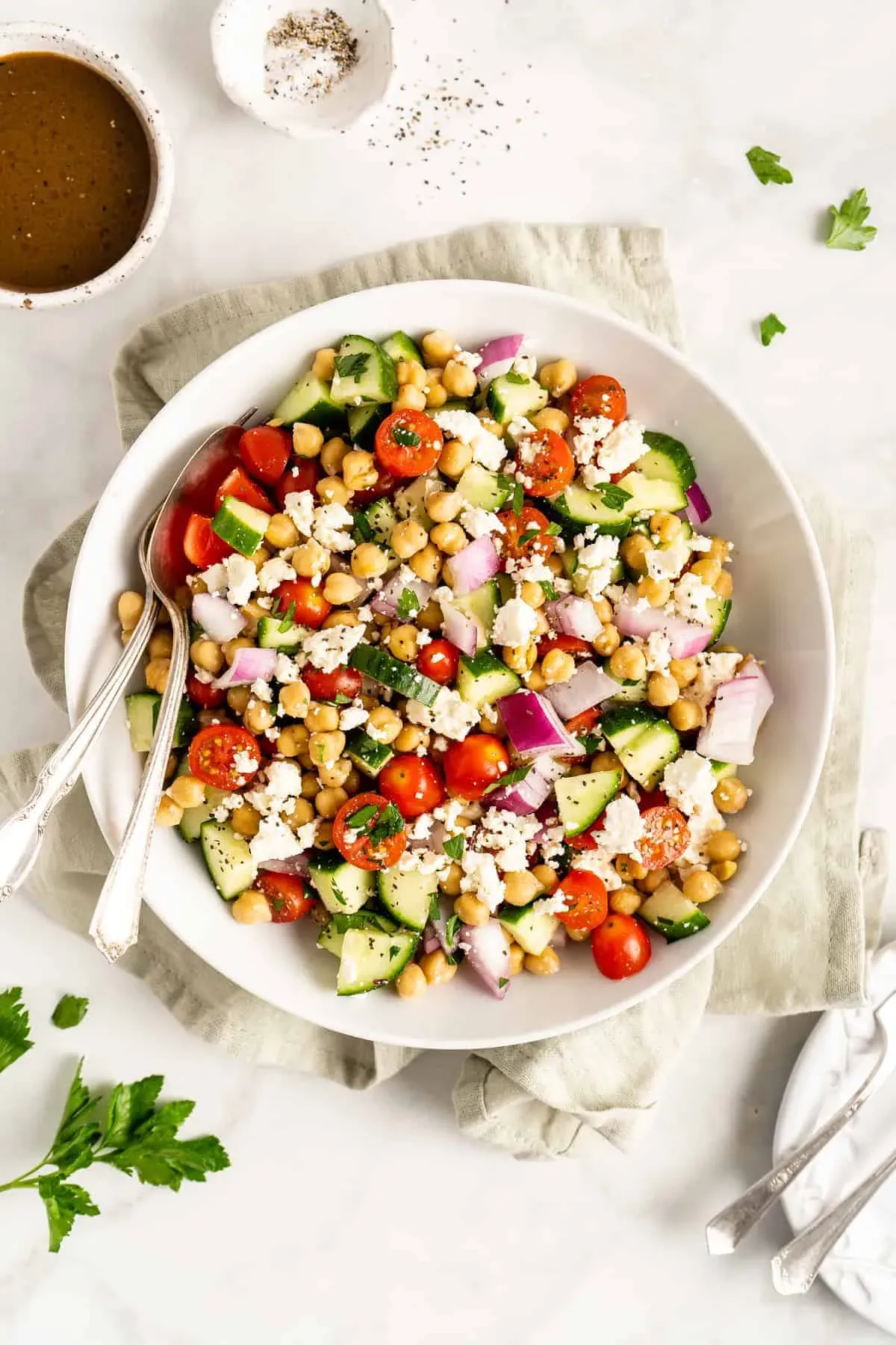 Mediterranean Chickpea Feta Salad: Tips and Twists