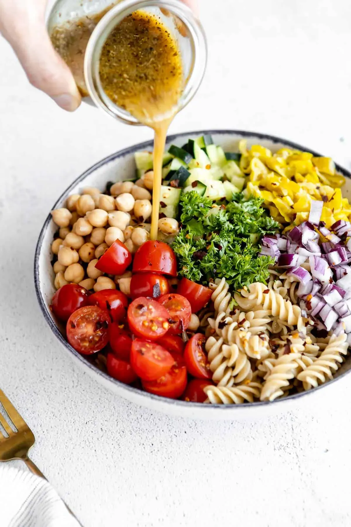 Absolutely Easy mediterranean chickpea pasta salad Recipe