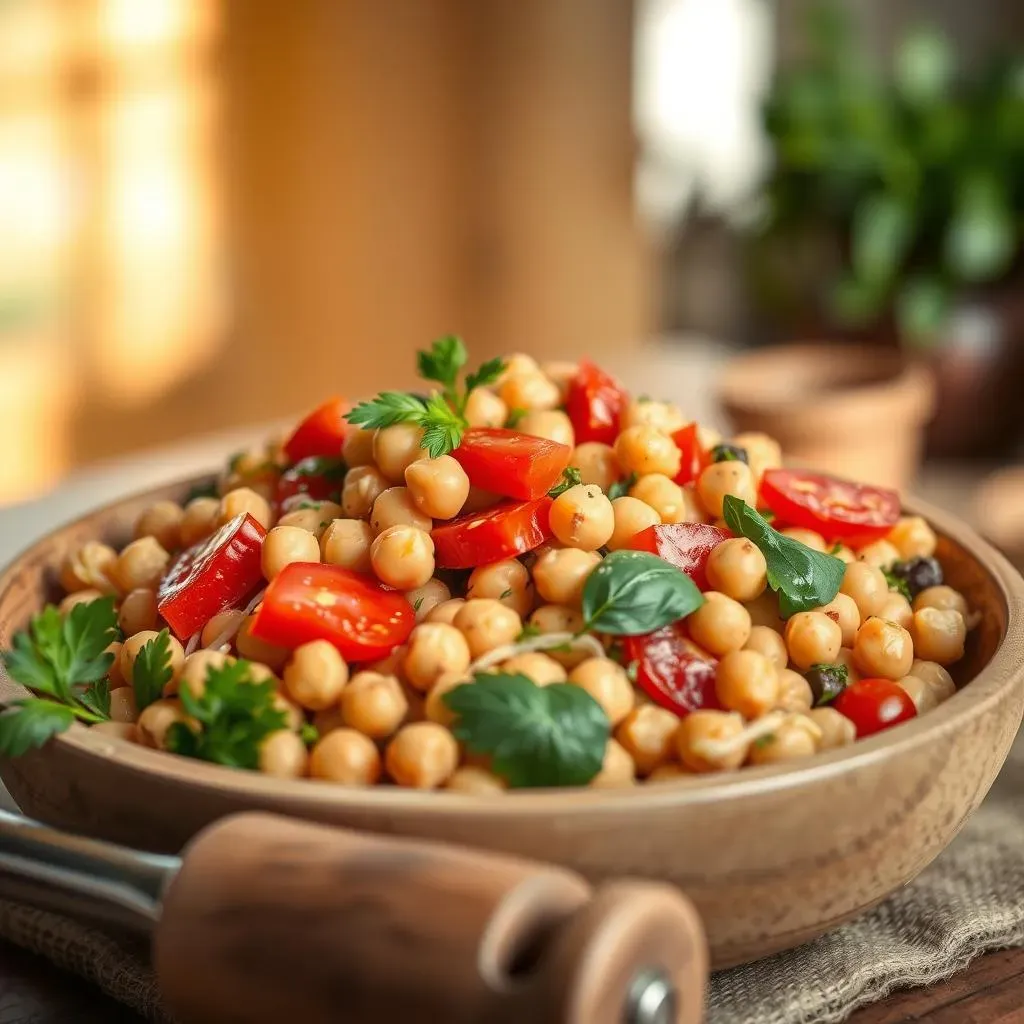 Mediterranean Chickpea Pasta Salad Recipe (StepbyStep)