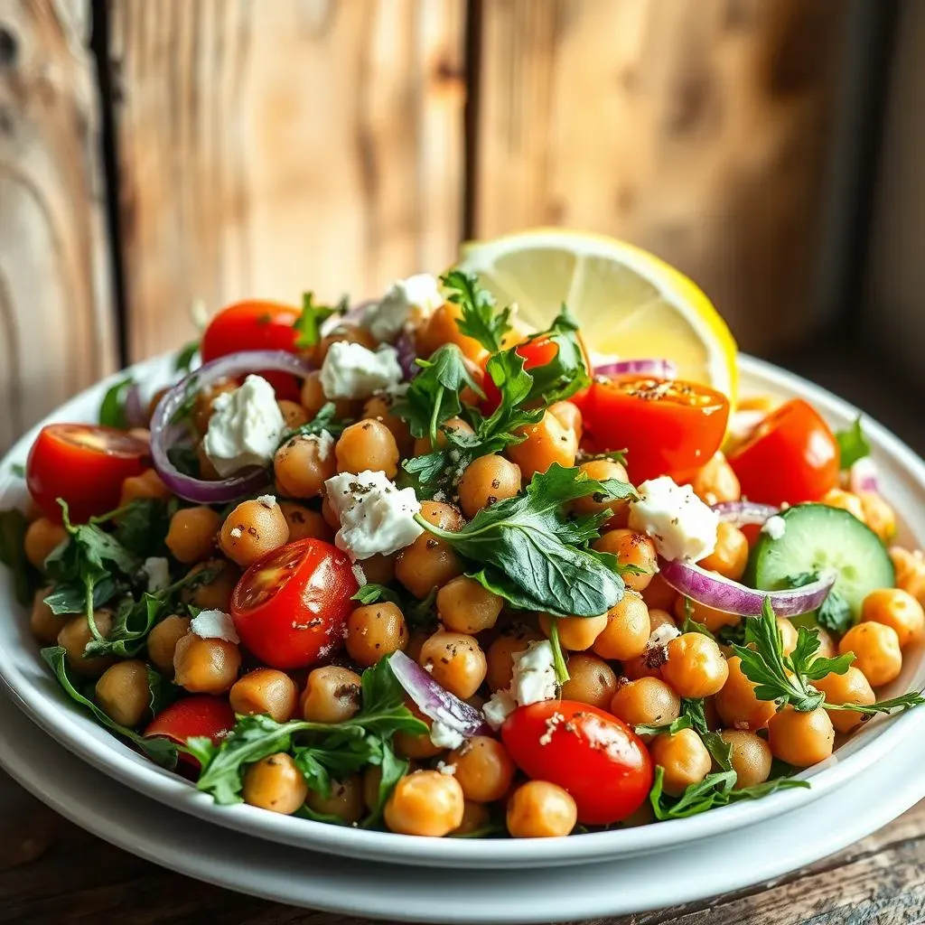 Ultimate Mediterranean Chickpea Salad with Arugula