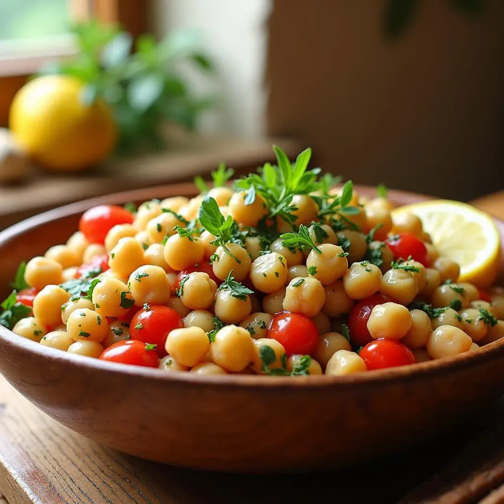 Ultimate Mediterranean Chickpea Salad with Lemon Dressing