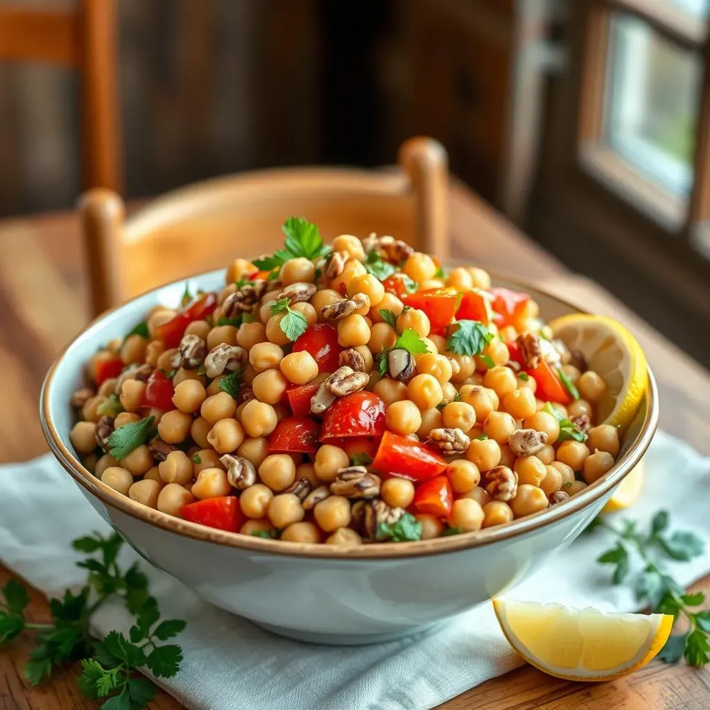 Ultimate Mediterranean Chickpea Salad with Nuts