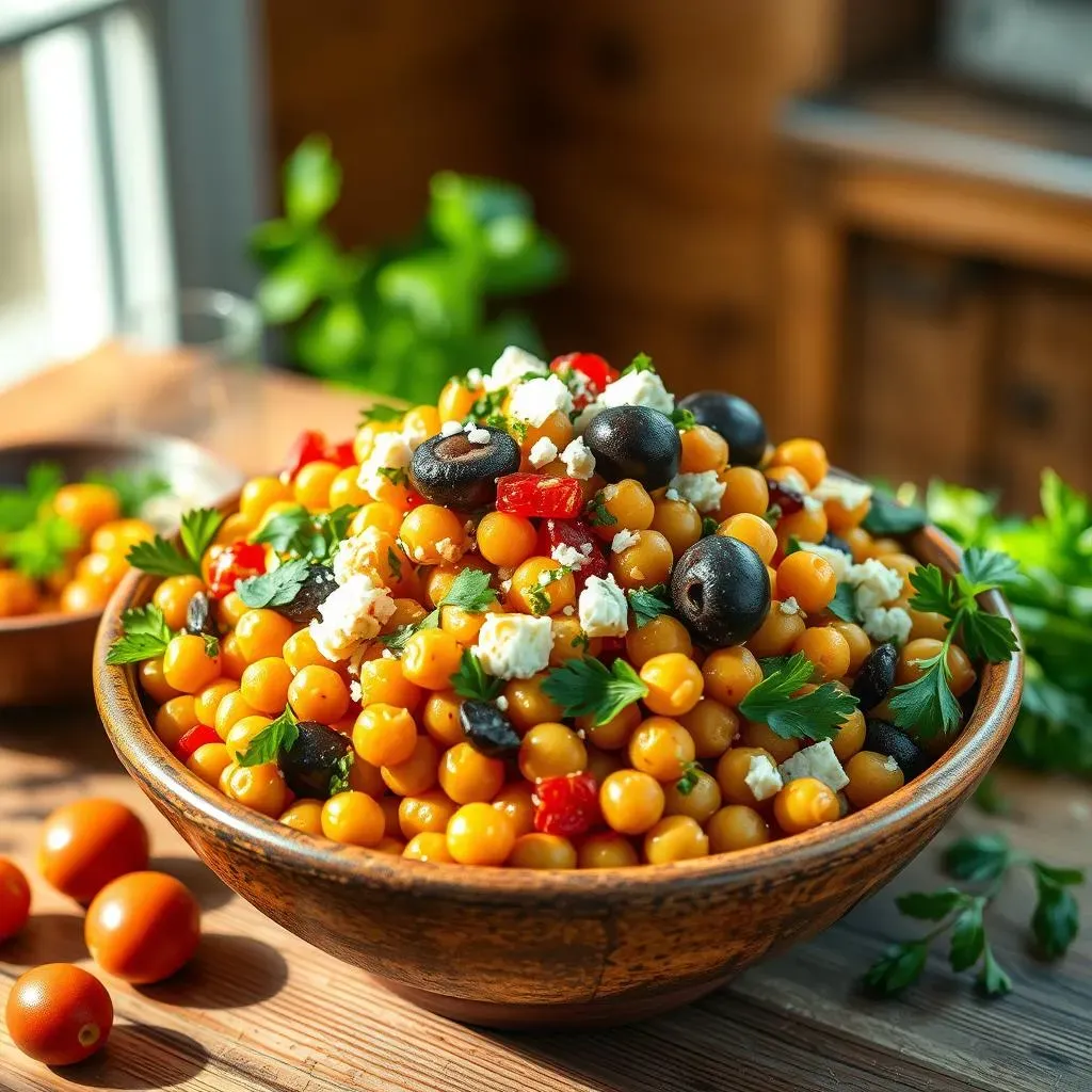 Ultimate Mediterranean Chickpea Salad with Roasted Vegetables