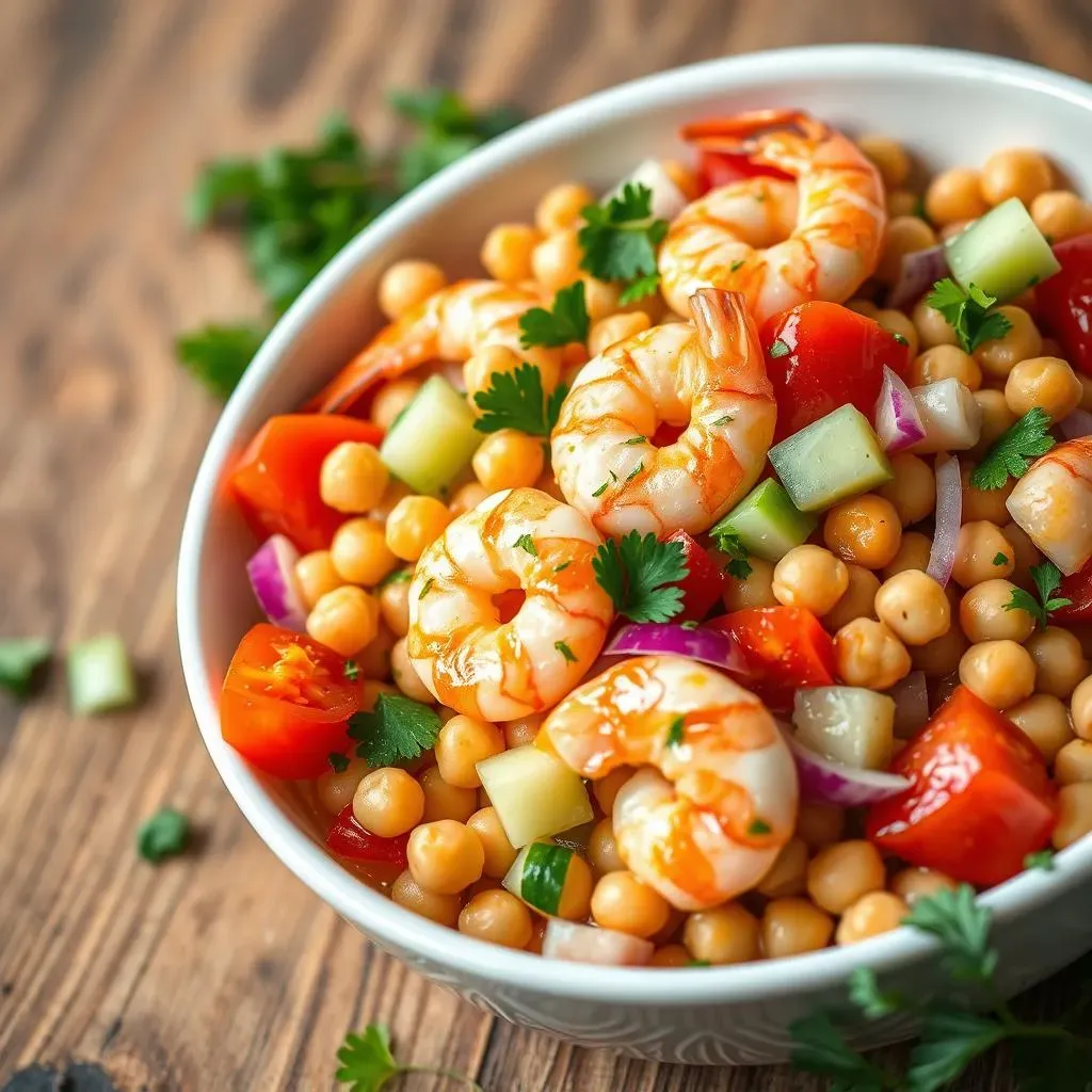 Absolute Mediterranean Chickpea Salad with Shrimp